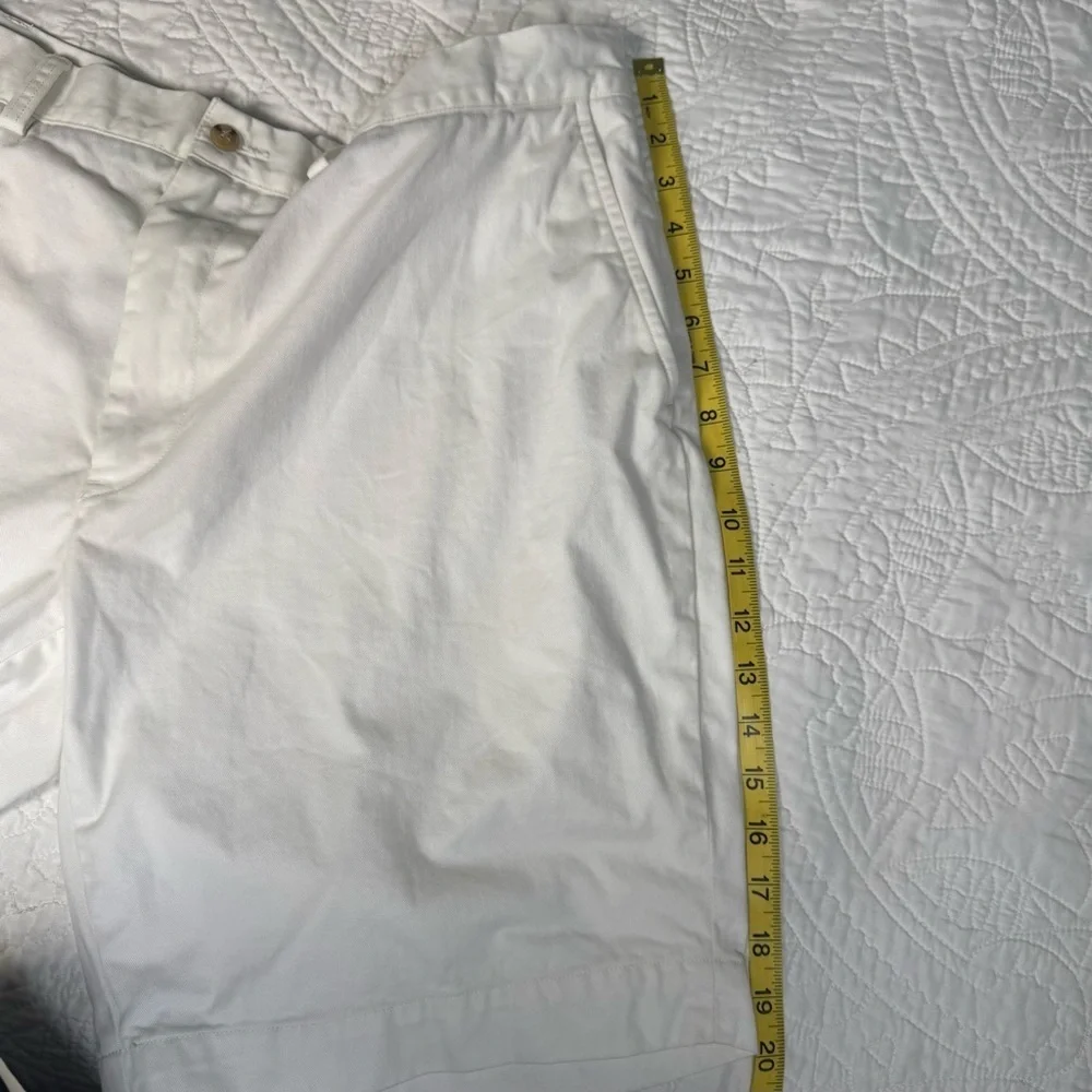 RALPH LAUREN POLO 100% COTTON CLASSIC FIT WHITE SHORTS 9” INSEAM MEN’S 38